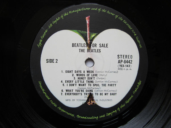 The Beatles - Beatles For Sale (Vinyl, LP, Album, Reissue, Stereo) Very Good Plus (VG+) / Very Good (VG)