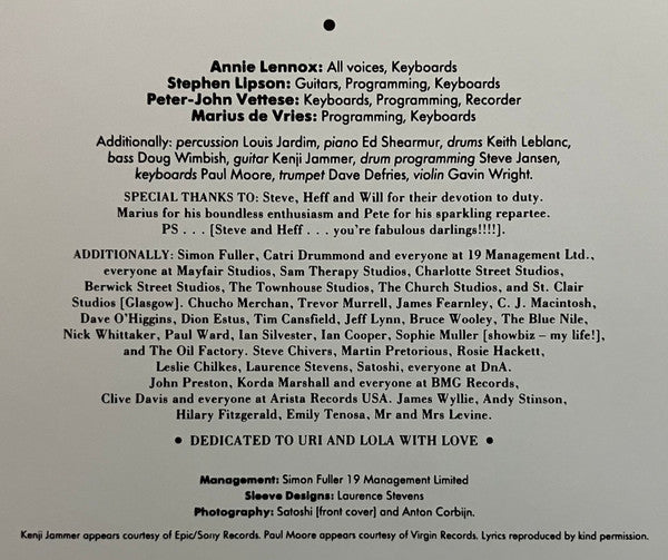 Annie Lennox - Diva (Vinyl, LP, Album, Limited Edition, Reissue, Stereo) Good Plus (G+) / Near Mint (NM or M-)