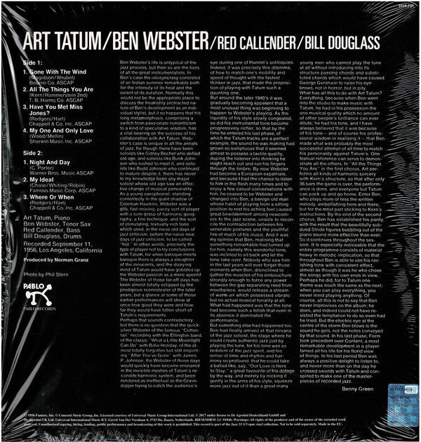 Art Tatum - The Tatum Group Masterpieces (Vinyl, LP, Album, Reissue)