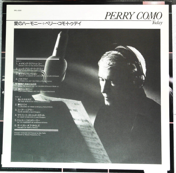 Perry Como - Today (Vinyl, LP) Very Good (VG) / Very Good (VG)