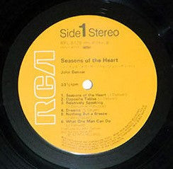 John Denver - Seasons Of The Heart (Vinyl, LP, Album) Very Good Plus (VG+) / Very Good Plus (VG+)
