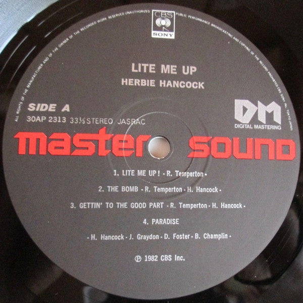 Herbie Hancock - Lite Me Up (Vinyl, LP, Album)