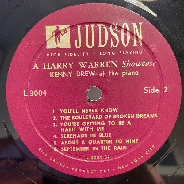 Kenny Drew - A Harry Warren Showcase (Vinyl, LP, Album, Mono) Near Mint (NM or M-) / Very Good Plus (VG+)