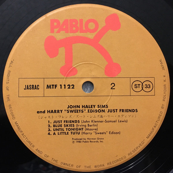 Zoot Sims - Just Friends (Vinyl, LP, Album)
