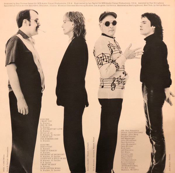 Cheap Trick - One On One (Vinyl, LP, Album, Stereo) Very Good (VG) / Very Good Plus (VG+)