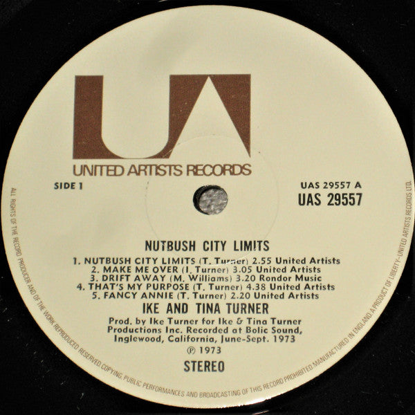 Ike & Tina Turner - Nutbush City Limits (Vinyl, LP) Very Good Plus (VG+) / Very Good (VG)