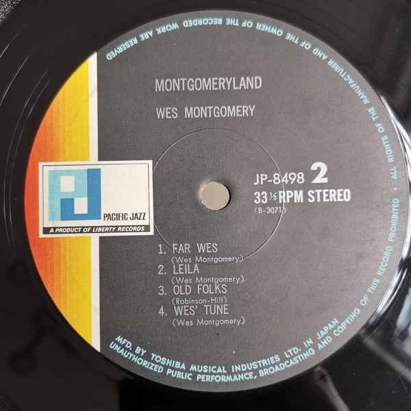Wes Montgomery - Montgomery Land (Vinyl, LP, Album, Special Edition, Stereo) Very Good Plus (VG+) / Good (G)