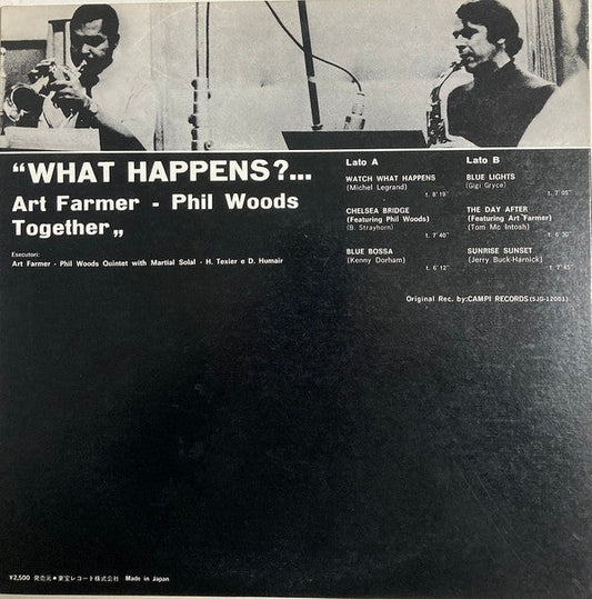 Art Farmer - What Happens ?... (Vinyl, LP, Album, Stereo) Very Good Plus (VG+) / Very Good Plus (VG+)