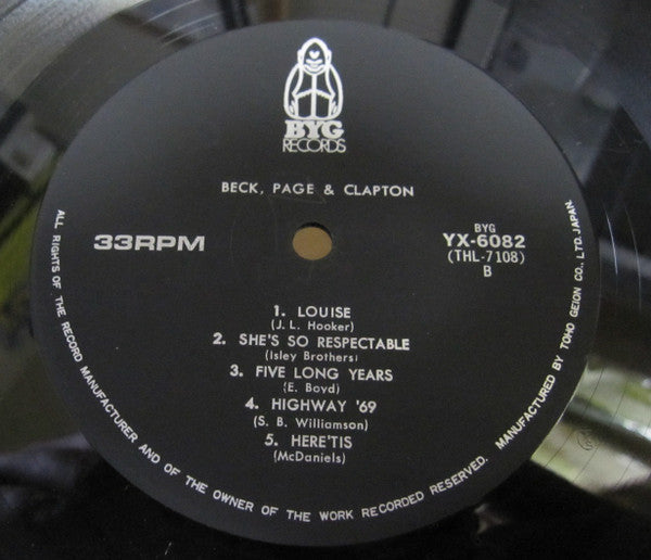 Jeff Beck - Beck, Page & Clapton (Vinyl, LP, Compilation) Very Good (VG) / Very Good (VG)