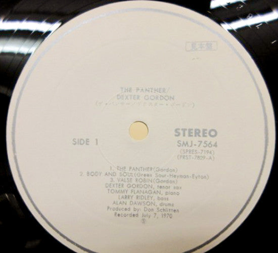 Dexter Gordon - The Panther! (Vinyl, LP, Album, Promo, Stereo) Near Mint (NM or M-) / Very Good Plus (VG+)