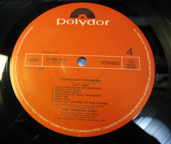 Andrew Lloyd Webber - Starlight Express (2xVinyl, LP, Album, Stereo) Very Good Plus (VG+) / Very Good Plus (VG+)