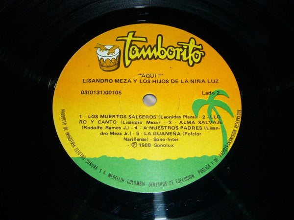 Lisandro Meza - Aquí! (Vinyl, LP, Album) Good Plus (G+) / Very Good Plus (VG+)