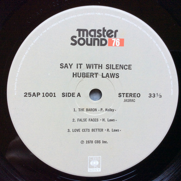 Hubert Laws - Say It With Silence (Vinyl, LP, Album) Very Good Plus (VG+) / Very Good Plus (VG+)