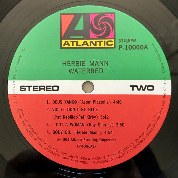 Herbie Mann - Waterbed (Vinyl, LP, Album) Very Good Plus (VG+) / Near Mint (NM or M-)