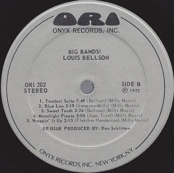 Louis Bellson - Big Bands! (Vinyl, LP, Compilation, Remastered) Good Plus (G+) / Good Plus (G+)