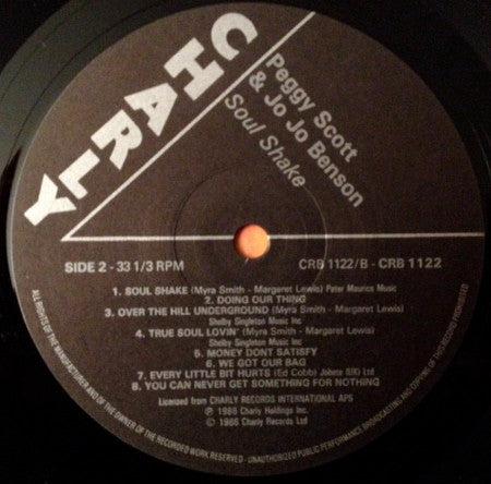 Peggy Scott & Jo Jo Benson - Soul Shake (Vinyl, LP, Compilation) Very Good (VG) / Good (G)