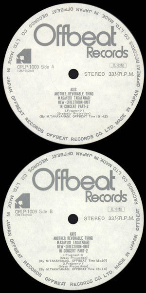 New Direction Unit - Axis Another Revolable Thing Part 2 (Vinyl, LP, Album, Promo) Very Good Plus (VG+) / Very Good Plus (VG+)