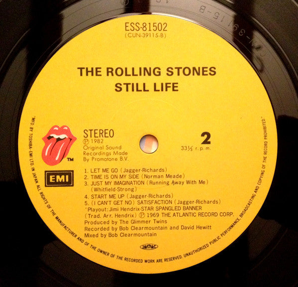 The Rolling Stones - Still Life (American Concert 1981) (Vinyl, LP, Album) Near Mint (NM or M-) / Very Good (VG)