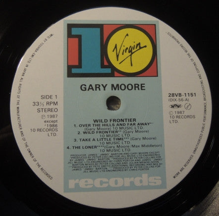 Gary Moore - Wild Frontier (Vinyl, LP, Album, Stereo)