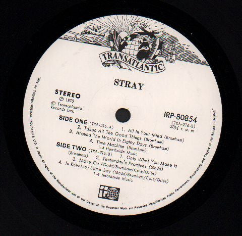 Stray (6) - Stray (Vinyl, LP, Album, Stereo) Near Mint (NM or M-) / Very Good Plus (VG+)