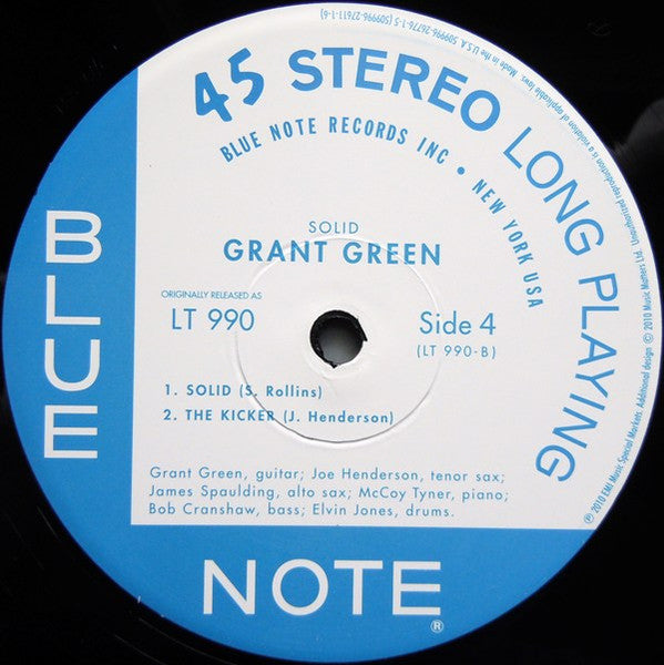 Grant Green - Solid (2xVinyl, 12", 45 RPM, Album, Limited Edition, Numbered, Reissue, Stereo) Very Good Plus (VG+) / Near Mint (NM or M-)