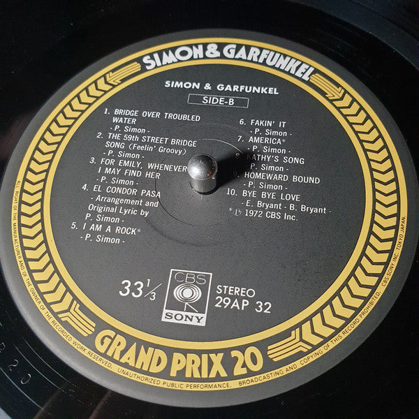 Simon & Garfunkel - Simon & Garfunkel Grand Prix 20 (Vinyl, LP, Compilation) Very Good (VG) / Very Good (VG)