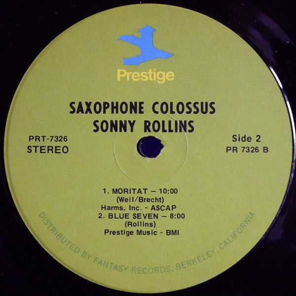Sonny Rollins - Saxophone Colossus (Vinyl, LP, Album, Stereo, Reissue)