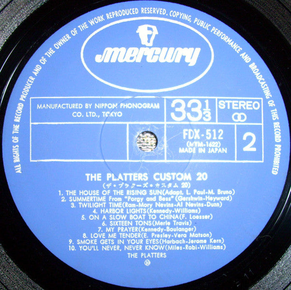 The Platters - Custom 20 (Vinyl, LP, Compilation) Very Good (VG) / Very Good (VG)