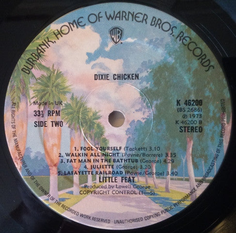 Little Feat - Dixie Chicken (Vinyl, LP, Album, Reissue) Very Good Plus (VG+) / Very Good (VG)