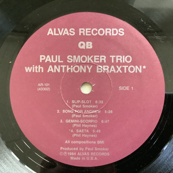 Paul Smoker Trio - QB (Vinyl, LP, Album) Very Good Plus (VG+) / Very Good Plus (VG+)