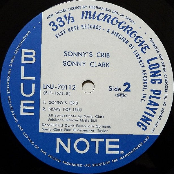 Sonny Clark - Sonny's Crib (Vinyl, LP, Album, Reissue, Mono)