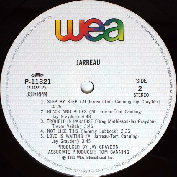 Al Jarreau - Jarreau (Vinyl, LP, Album) Very Good (VG) / Very Good (VG)