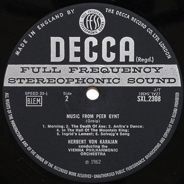 Pyotr Ilyich Tchaikovsky - Nutcracker Suite / Music From Peer Gynt (Vinyl, LP, Stereo, Repress) Very Good (VG) / Very Good (VG)