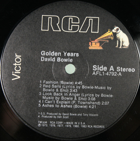 David Bowie - Golden Years (Vinyl, LP, Compilation, Remastered) Near Mint (NM or M-) / Very Good (VG)