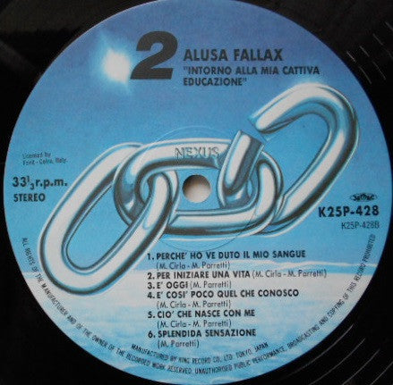 Alusa Fallax - Intorno Alla Mia Cattiva Educazione (Vinyl, LP, Reis...