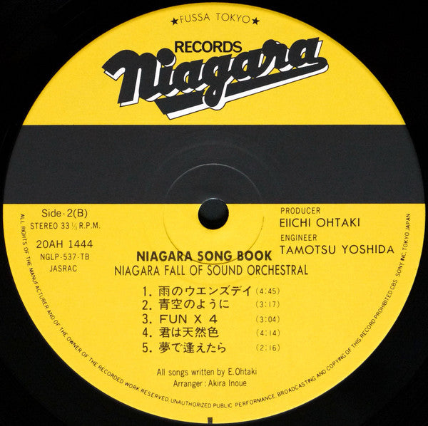 Niagara Fall Of Sound Orchestral - Niagara Song Book (Vinyl, LP, Album, Stereo) Very Good Plus (VG+) / Very Good Plus (VG+)
