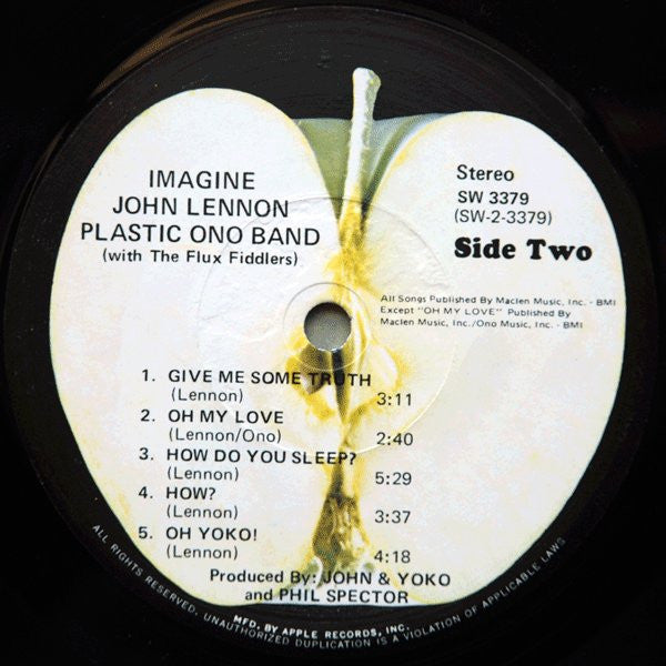 John Lennon - Imagine (Vinyl, LP, Album, Repress, Stereo) Very Good (VG) / Very Good (VG)