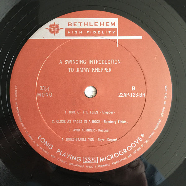 Jimmy Knepper - A Swinging Introduction To Jimmy Knepper (Vinyl, LP, Reissue, Mono) Very Good Plus (VG+) / Very Good Plus (VG+)