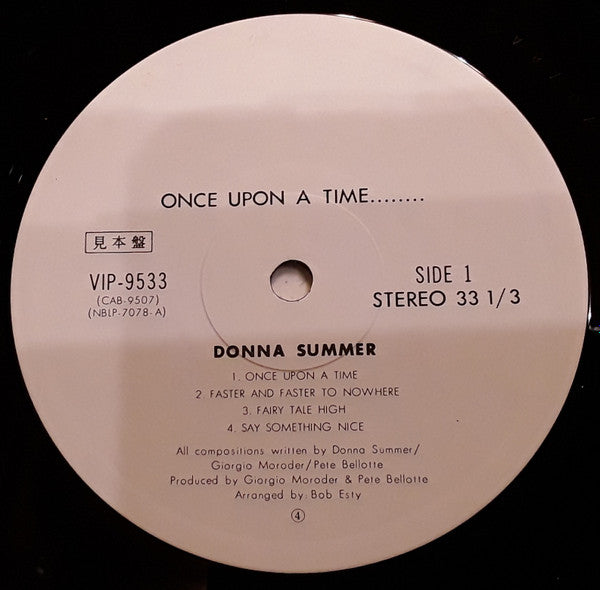 Donna Summer - Once Upon A Time... (2xVinyl, LP, Album, Promo, White Label) Very Good Plus (VG+) / Very Good (VG)