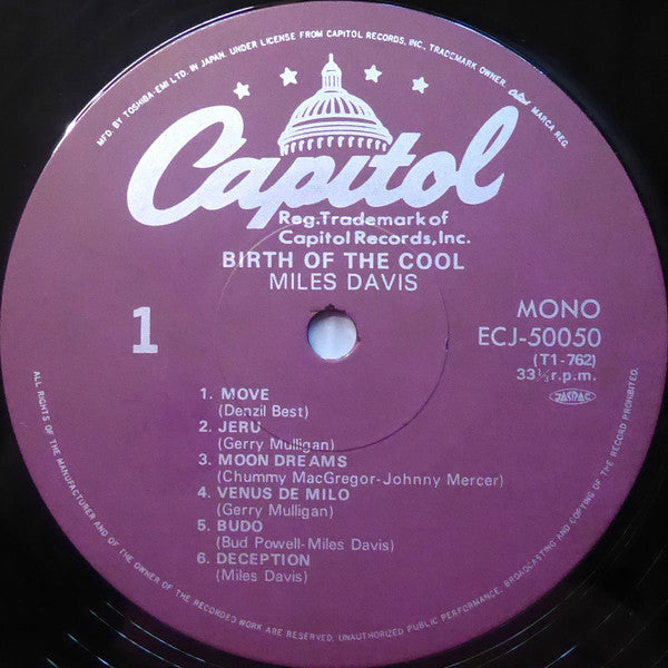 Miles Davis - Birth Of The Cool (Vinyl, LP, Album, Compilation, Rei...