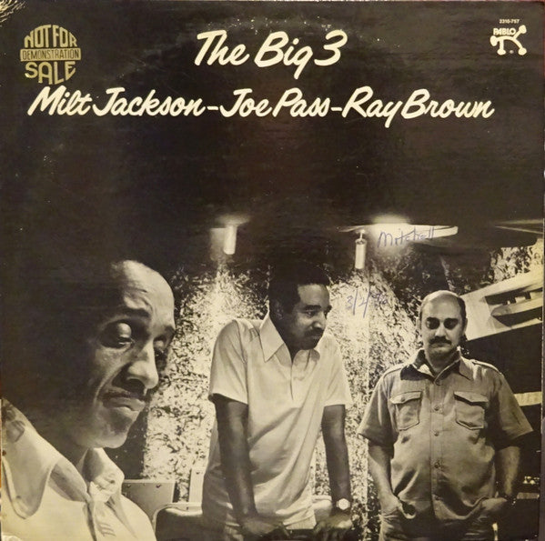 Milt Jackson - The Big 3 (Vinyl, LP, Album, Stereo) Good Plus (G+) / Good (G)