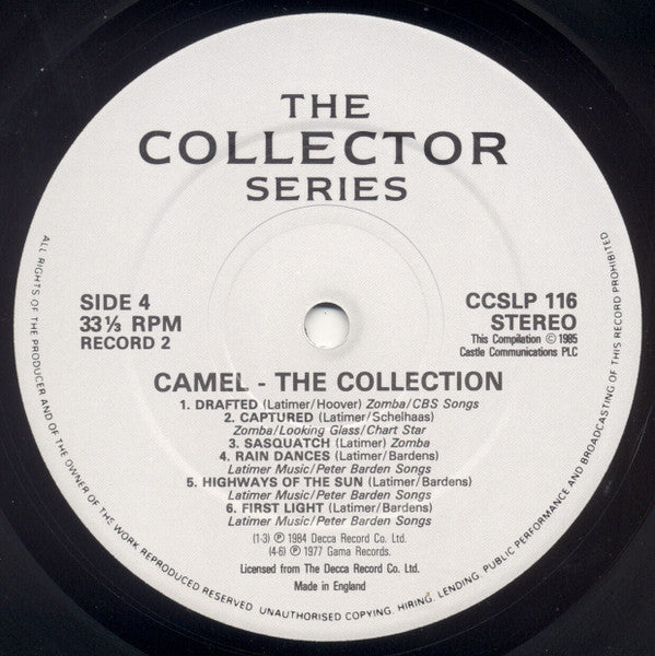 Camel - The Collection (2xVinyl, LP, Compilation) Very Good Plus (VG+) / Very Good Plus (VG+)