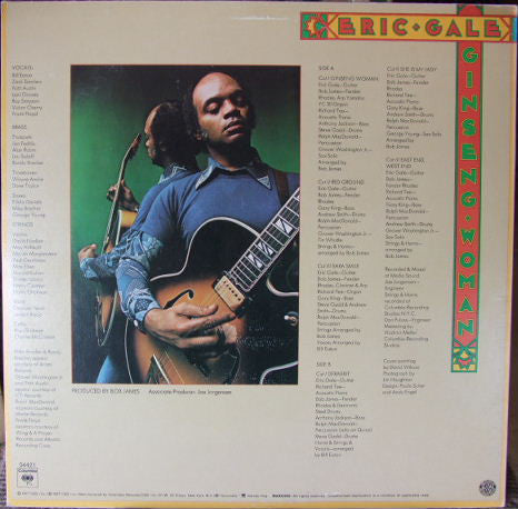Eric Gale - Ginseng Woman (Vinyl, LP, Album) Very Good (VG) / Very Good Plus (VG+)
