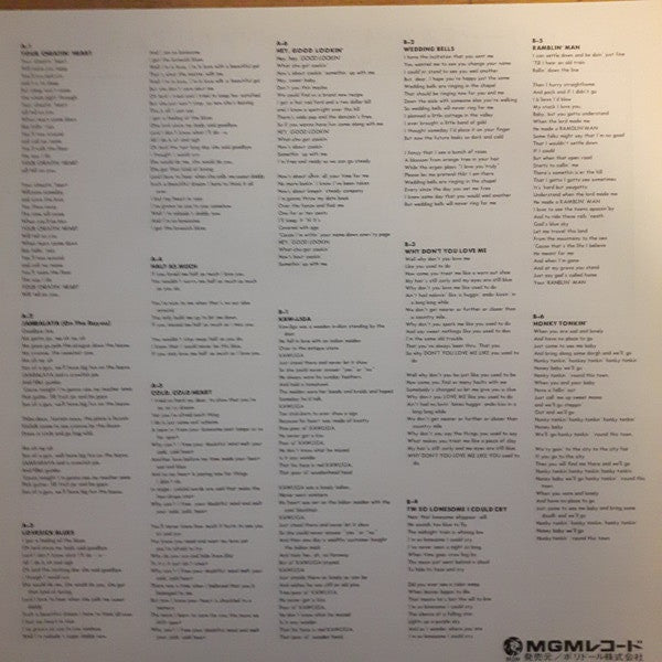 Hank Williams - The Very Best Of Hank Williams (Vinyl, LP, Compilation, Reissue, Stereo) Very Good Plus (VG+) / Very Good Plus (VG+)