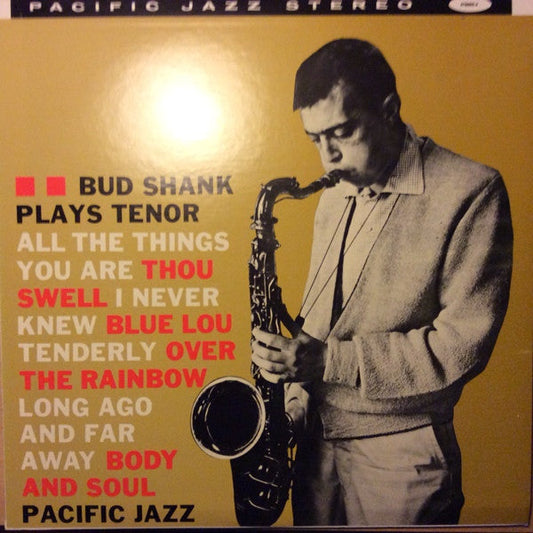 Bud Shank - Plays Tenor (Vinyl, LP, Album, Limited Edition, Reissue) Very Good Plus (VG+) / Very Good Plus (VG+)