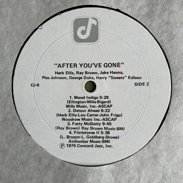 Herb Ellis - After You've Gone (Vinyl, Album, LP) Very Good (VG) / Very Good Plus (VG+)