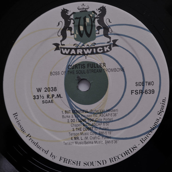 Curtis Fuller - Boss Of The Soul-Stream Trombone (Vinyl, LP, Album, Reissue, Stereo) Very Good Plus (VG+) / Very Good Plus (VG+)