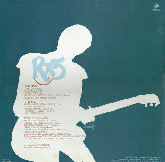 Alvin Lee - RX5 (Vinyl, LP, Album, Promo) Near Mint (NM or M-) / Very Good Plus (VG+)