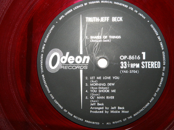 Jeff Beck - Truth (Vinyl, LP, Album, Stereo) Very Good (VG) / Very Good (VG)