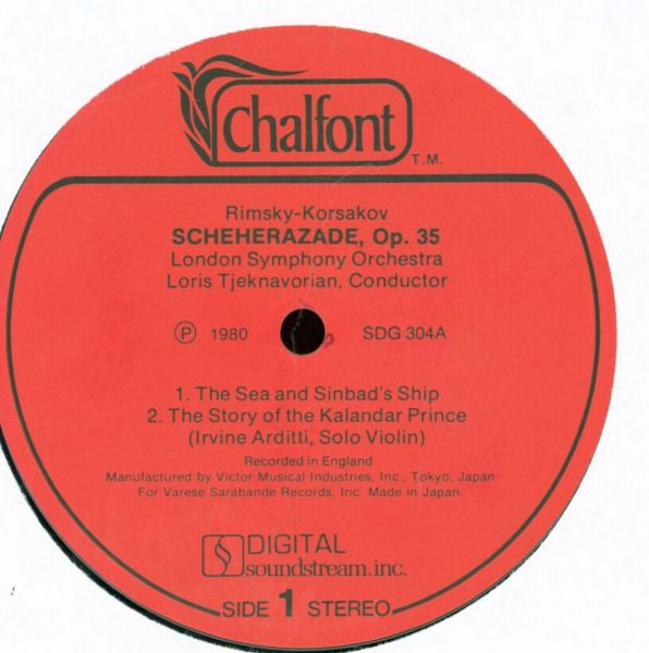Nikolai Rimsky-Korsakov - Scheherazade (Vinyl, LP, Album) Very Good Plus (VG+) / Very Good (VG)